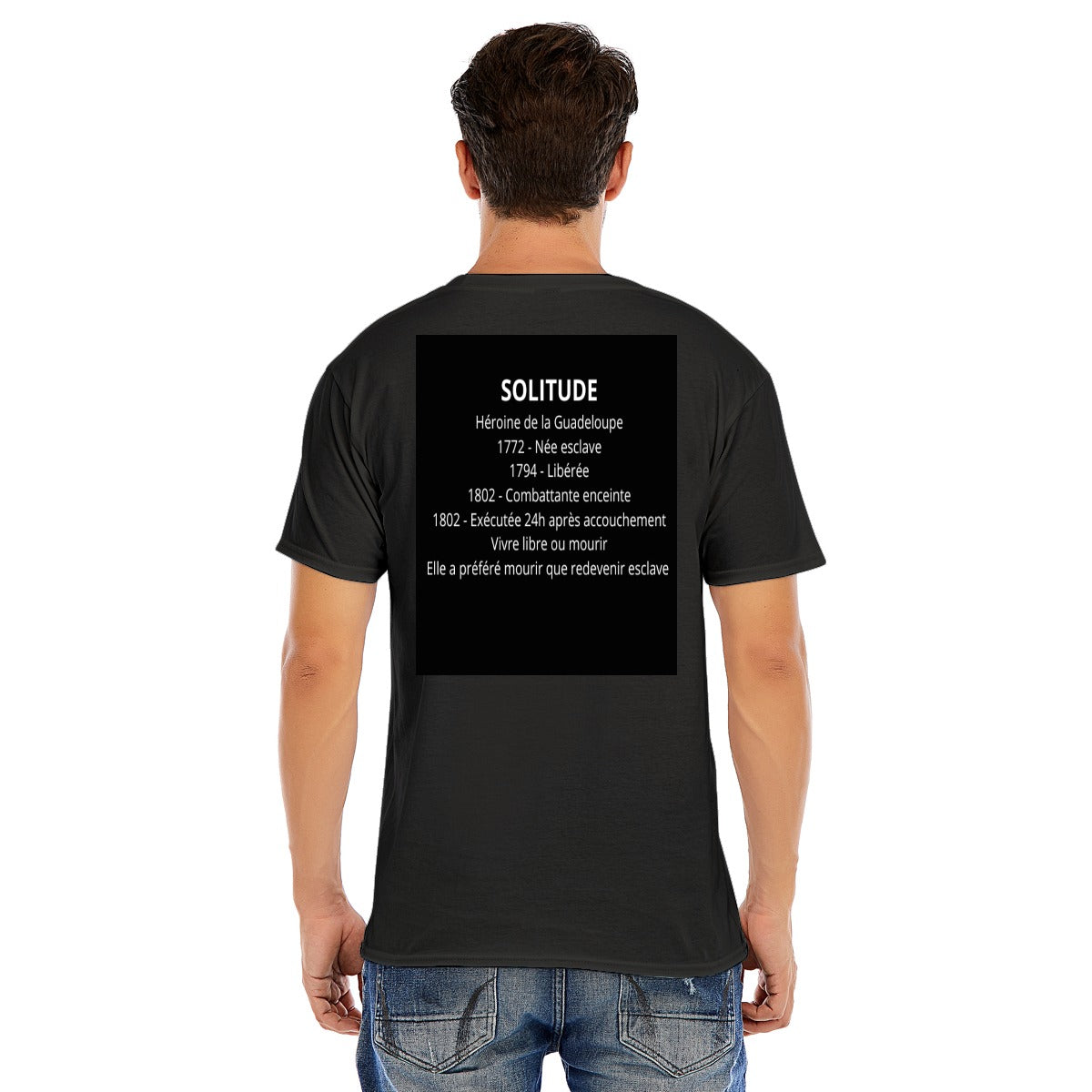 🇬🇵 T-shirt Hommage SOLITUDE - Exécutée 24h après Accouchement | Guadeloupe 1802