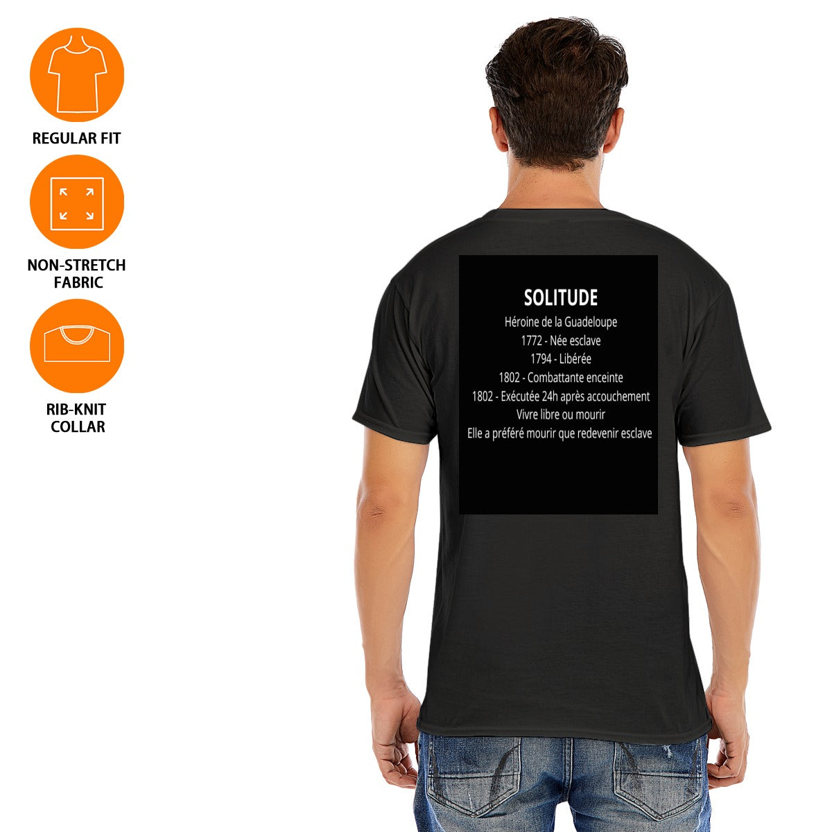 🇬🇵 T-shirt Hommage SOLITUDE - Exécutée 24h après Accouchement | Guadeloupe 1802