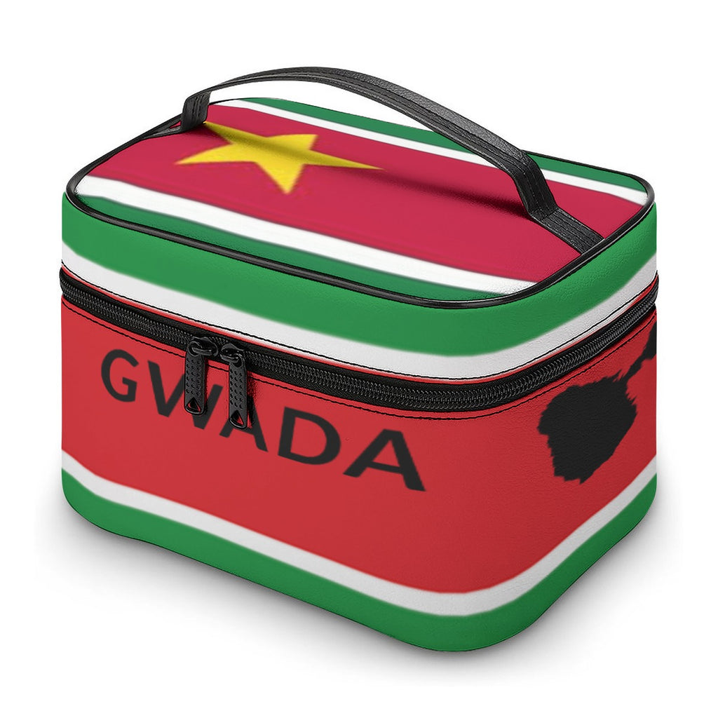 💼 Trousse de Toilette GWADA - Grande Capacité Voyage | Drapeau Guadeloupe