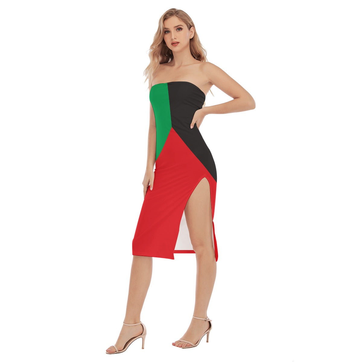 ROBE BUSTIER DRAPEAU MARTINIQUAIS